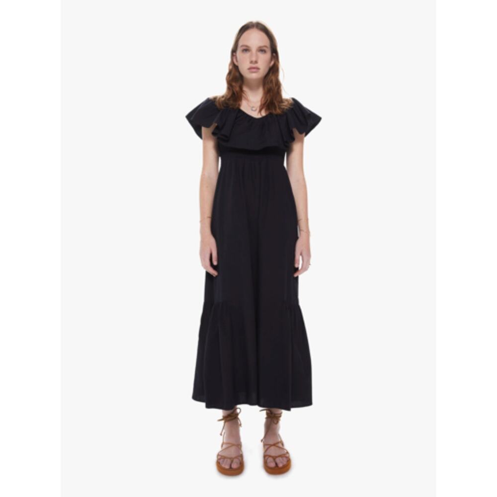 MARIA CHER Black Dabir Maxi‎ Dress EUC M